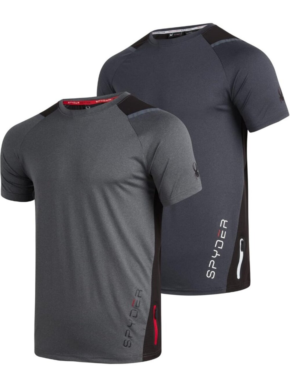 Men's Athletic Performance Shirts 2-Pack | Stretchy Dri-Fit Activewear